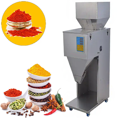 دستگاه پرکن پودر و گرانول 10 الی 1000 گرم – دارای پدال، ویبره، کنترل دریچه و کاپ تخلیه استیل مدل FP4